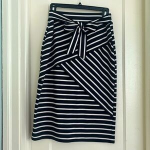 Striped Pencil Skirt by Halogen Size M